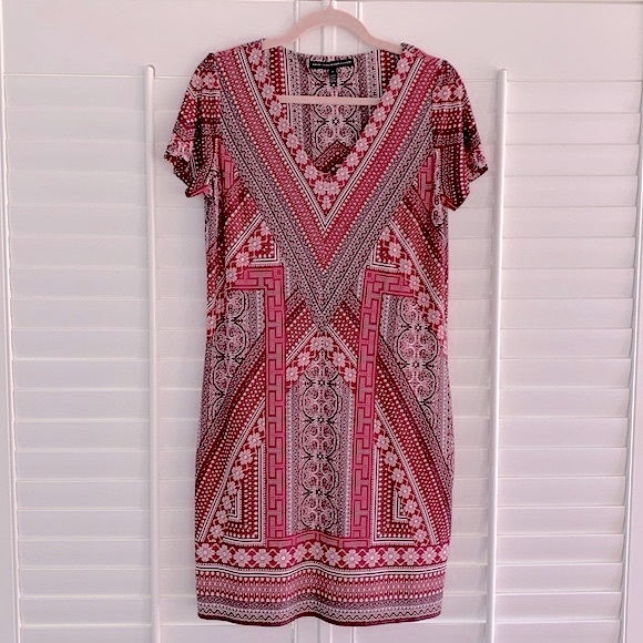 WHBM Mosaic Print Sheath Dress - Picture 10 of 12